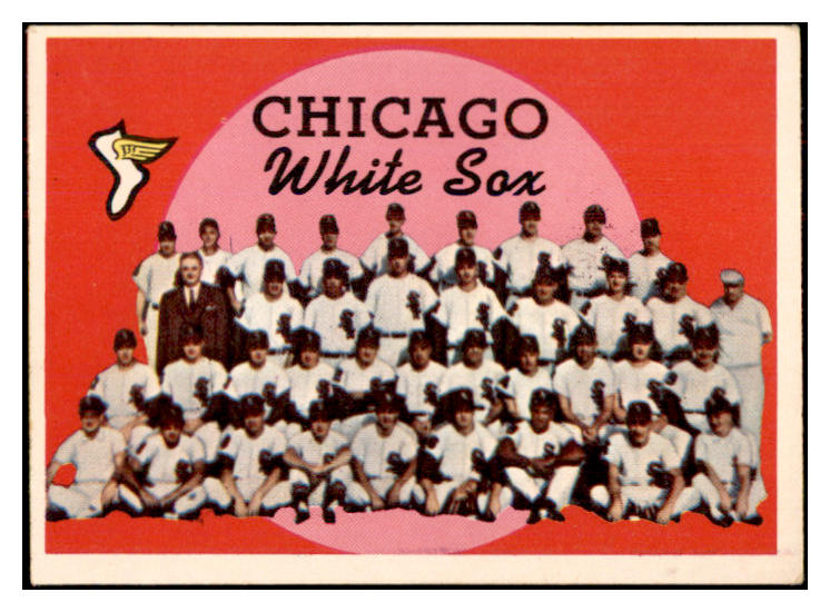 1959 Topps Baseball #094 Chicago White Sox Team EX-MT 534353