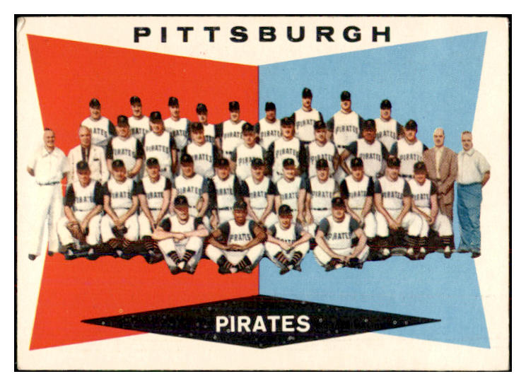 1960 Topps Baseball #484 Pittsburgh Pirates Team EX 534355