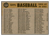 1960 Topps Baseball #484 Pittsburgh Pirates Team EX 534355