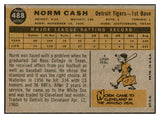 1960 Topps Baseball #488 Norm Cash Tigers EX-MT 534356