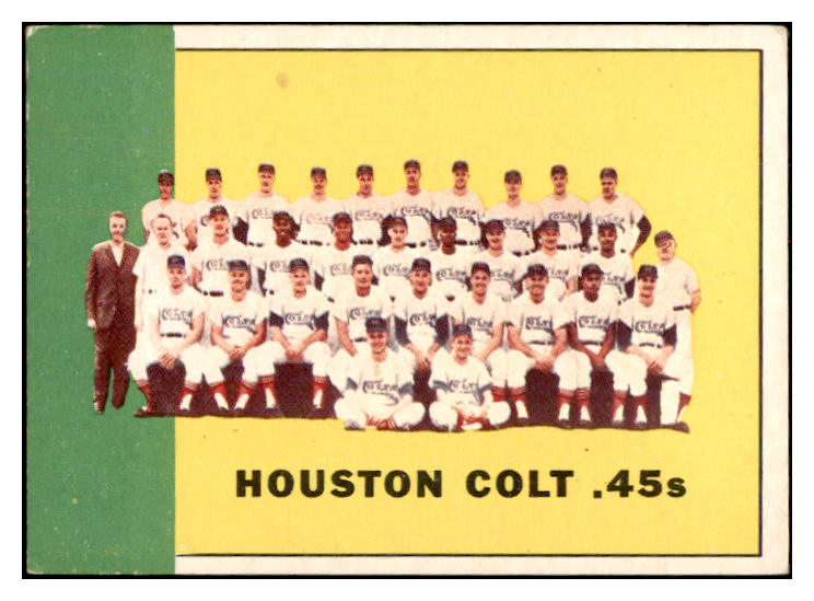 1963 Topps Baseball #312 Houston Colt .45s Team EX 534357