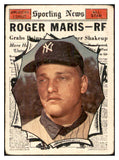 1961 Topps Baseball #576 Roger Maris A.S. Yankees Good 534363