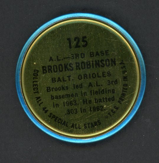 1964 Topps Baseball Coins #125 Brooks Robinson A.S. Orioles EX-MT 534386