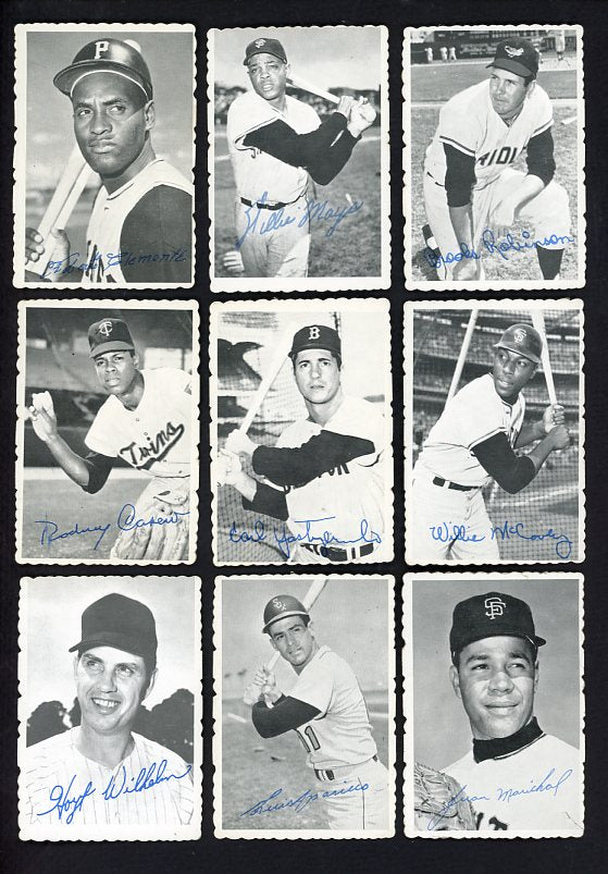 1969 Topps Deckle Edge Complete Set VG-EX/EX Mays Clemente 534392