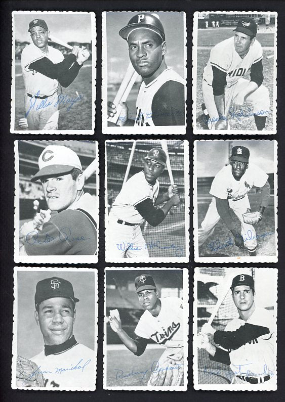 1969 Topps Deckle Edge Complete Set EX Clemente Rose Mays 534396