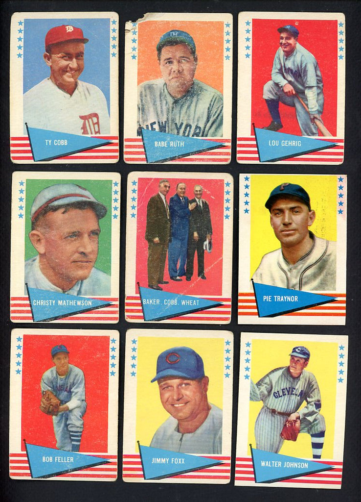 1961 Fleer Set Lot 131 Diff Bargain Grade Ruth Gehrig Cobb 534410