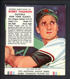 1953 Red Man #025NL Bobby Thomson Giants VG-EX w Tab 534415