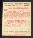 1953 Red Man #025NL Bobby Thomson Giants VG-EX w Tab 534415