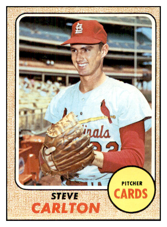 1968 Topps Baseball #408 Steve Carlton Cardinals EX-MT 534418