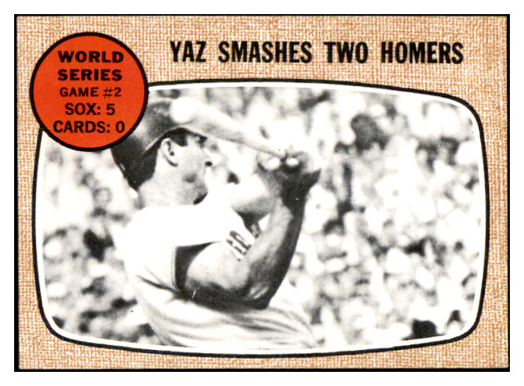 1968 Topps Baseball #152 World Series Game 2 Yastrzemski EX-MT 534419