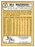 1968 Topps Baseball #390 Bill Mazeroski Pirates VG-EX 534422