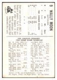 1962 Bell Brand #009 Wally Moon Dodgers EX 534427