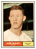 1961 Topps Baseball #063 Jim Kaat Twins EX-MT 534431