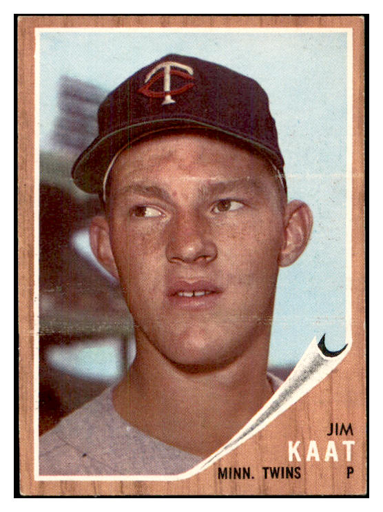 1962 Topps Baseball #021 Jim Kaat Twins EX 534434