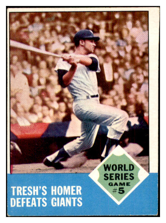1963 Topps Baseball #146 World Series Game 5 Tom Tresh EX 534443