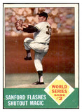 1963 Topps Baseball #143 World Series Game 2 Jack Sanford VG-EX 534446