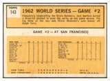 1963 Topps Baseball #143 World Series Game 2 Jack Sanford VG-EX 534446