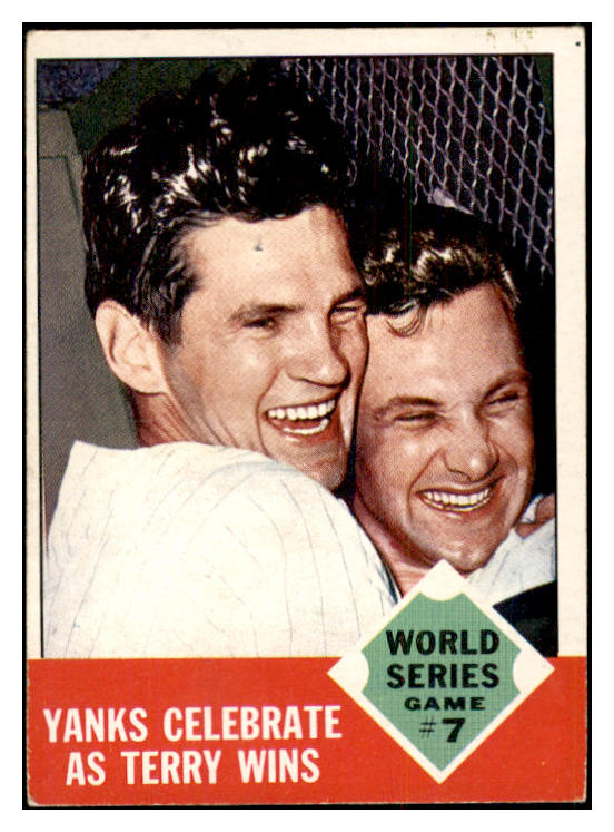1963 Topps Baseball #148 World Series Game 7 Ralph Terry VG-EX 534447