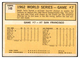 1963 Topps Baseball #148 World Series Game 7 Ralph Terry VG-EX 534447
