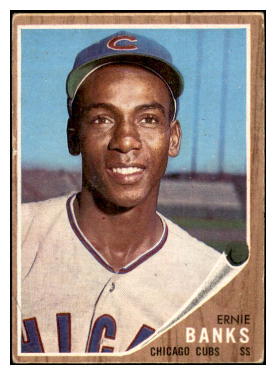 1962 Topps Baseball #025 Ernie Banks Cubs VG-EX 534461