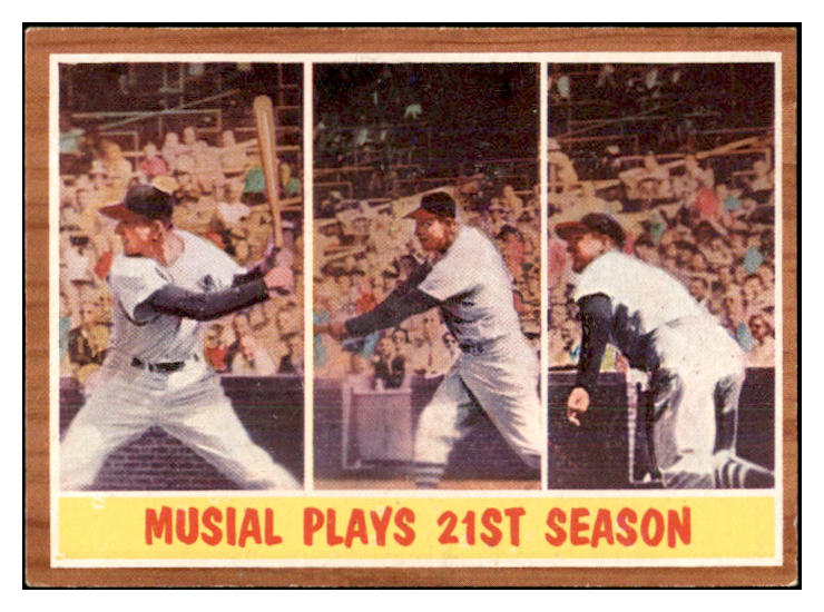 1962 Topps Baseball #317 Stan Musial IA Cardinals EX-MT 534466