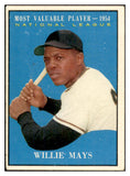 1961 Topps Baseball #482 Willie Mays MVP Giants VG-EX 534467