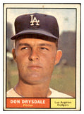 1961 Topps Baseball #260 Don Drysdale Dodgers VG 534470