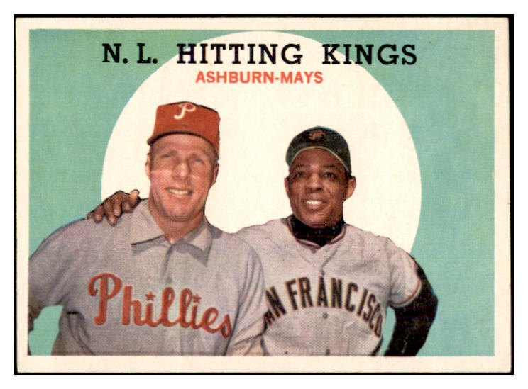 1959 Topps Baseball #317 Willie Mays Richie Ashburn EX-MT 534471