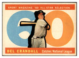 1960 Topps Baseball #568 Del Crandall A.S. Braves EX-MT 534477