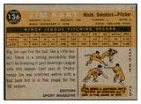 1960 Topps Baseball #136 Jim Kaat Senators VG-EX 534483