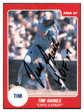1987 Star Tim Raines Expos Signed Autographed 534491