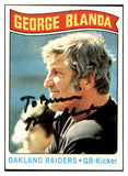 1975 Topps #007 George Blanda Raiders Signed Autographed 534496