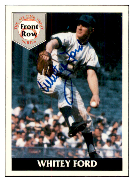 1992 Front Row #003 Whitey Ford Yankees Signed Autographed 534499
