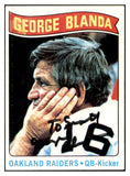 1975 Topps #008 George Blanda Raiders Signed Autographed 534501