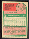 1975 Topps #392 Bruce Bochte Angels Signed Autographed 534507