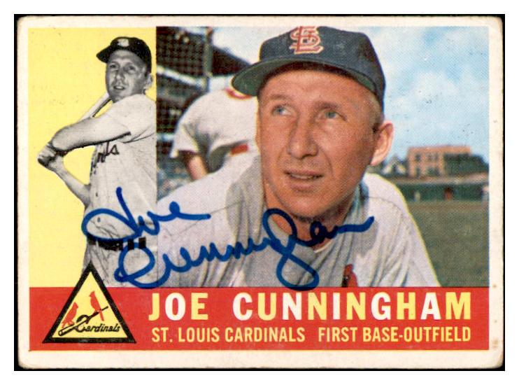 1960 Topps #040 Joe Cunningham Cardinals Signed Autographed 534511