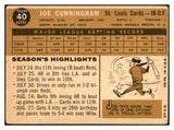 1960 Topps #040 Joe Cunningham Cardinals Signed Autographed 534511