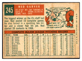 1959 Topps #245 Ned Garver A's Signed Autographed 534514
