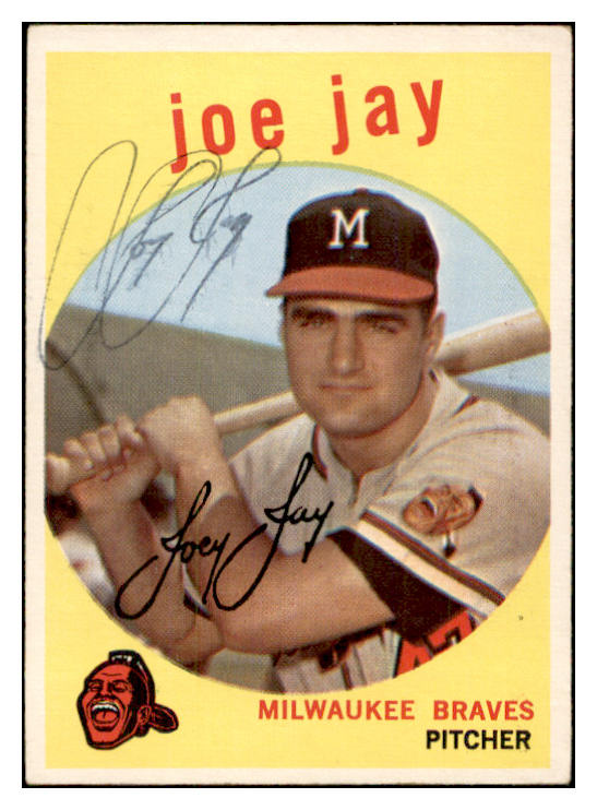 1959 Topps #273 Joe Jay Braves Signed Autographed 534516