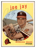 1959 Topps #273 Joe Jay Braves Signed Autographed 534516