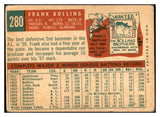 1959 Topps #280 Frank Bolling Tigers Signed Autographed 534517