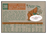 1959 Topps #289 Johnny Kucks Yankees Signed Autographed 534518
