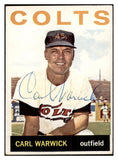 1964 Topps #179 Carl Warwick Colt .45s Signed Autographed 534548