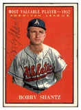 1961 Topps #473 Bobby Shantz MVP A's Signed Autographed 534550