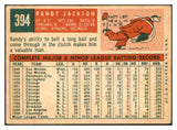 1959 Topps #394 Randy Jackson Indians Signed Autographed 534561