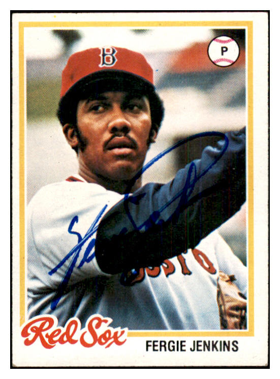 1978 Topps #720 Fergie Jenkins Red Sox Signed Autographed 534574