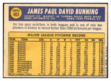 1970 Topps #403 Jim Bunning Phillies Signed Autographed 534577