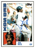1984 Topps #550 Jim Rice Red Sox Signed Autographed 534578