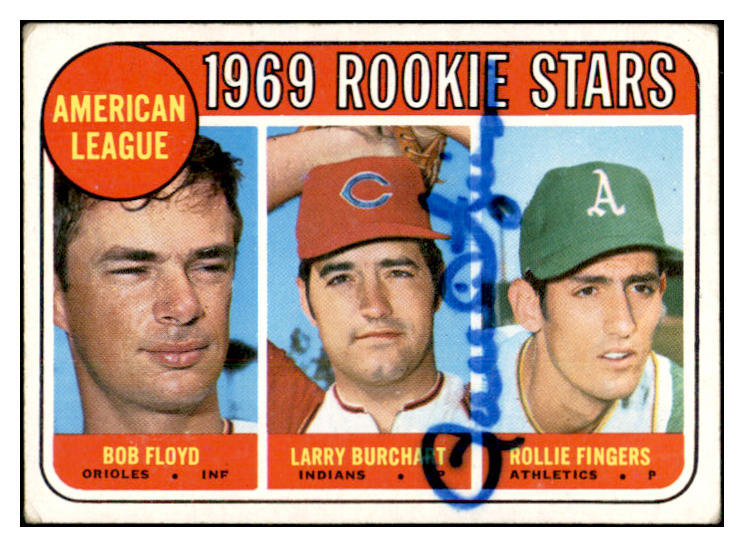 1969 Topps #597 Rollie Fingers A's Signed Autographed 534586