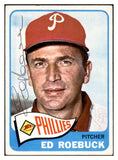 1965 Topps #052 Ed Roebuck Phillies Signed Autographed 534587